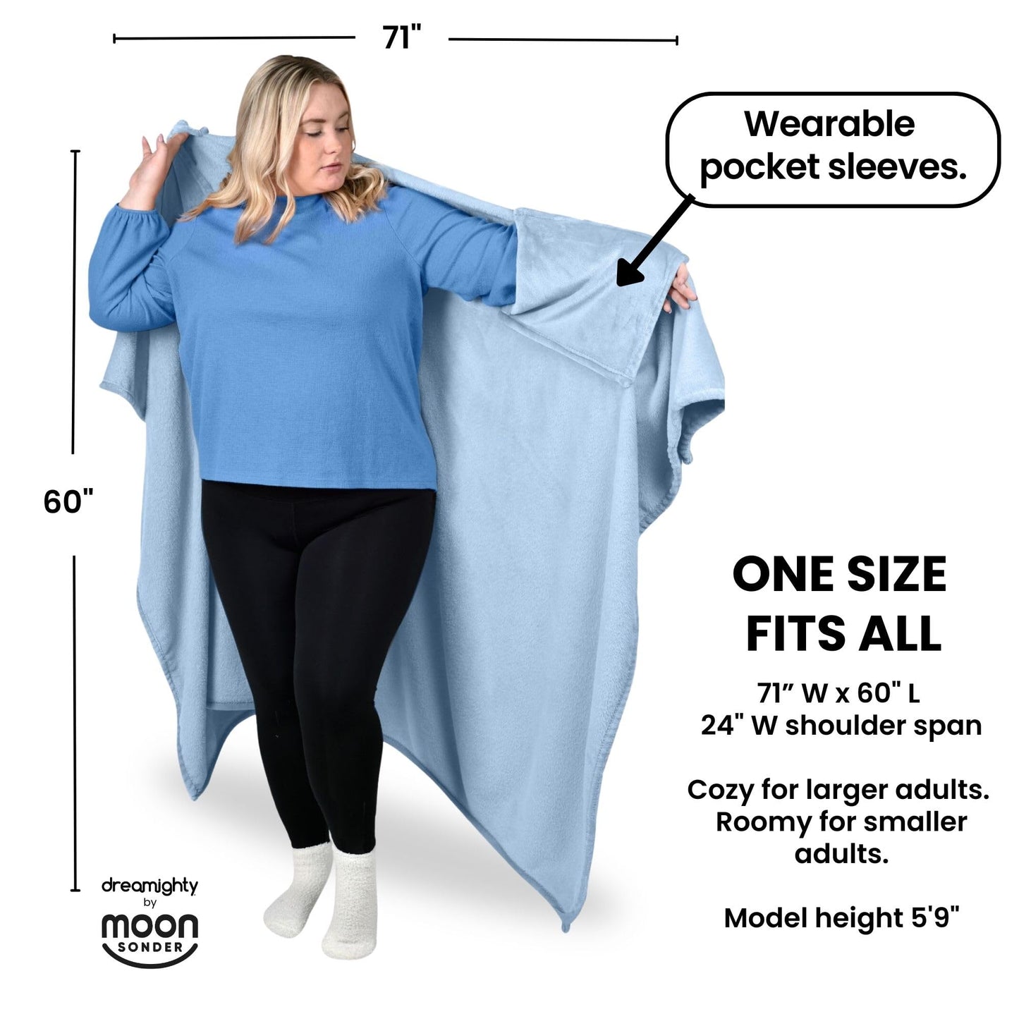 Wearable Blanket Women and Men - Cozy Wearable Blanket Adult