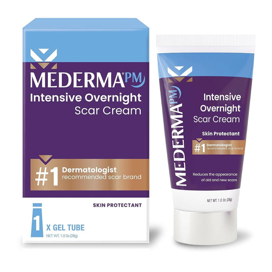 Mederma PM Intensive Overnight Scar Cream, Clinically Shown to Make Scars Smaller and Less Visible