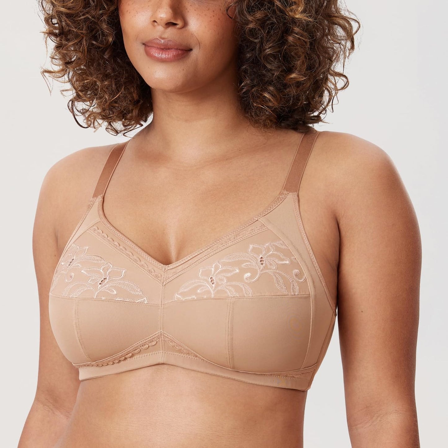 Women's Mastectomy Pockets Wireless Post-Surgery Plus Size cotton Sleep bralette Bra