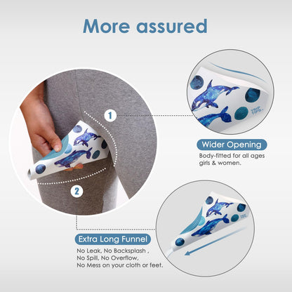 TRIPTIPS Pee Conch Foldable Female Urinal Device Portable (Stan to Urinate)