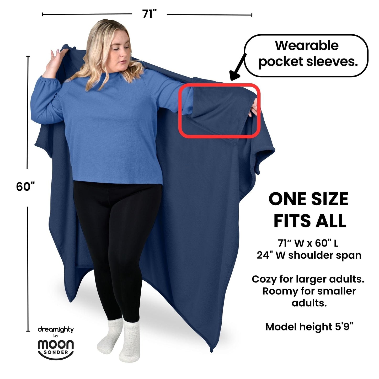 Wearable Blanket Women and Men - Cozy Wearable Blanket Adult