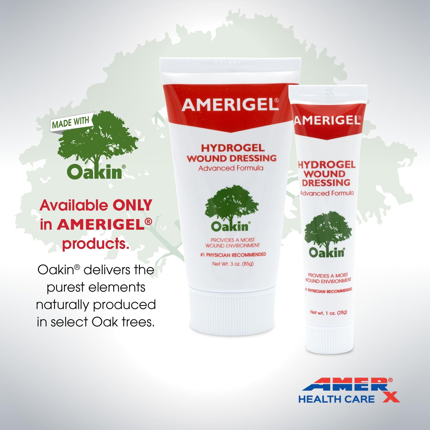 AMERIGEL Hydrogel Wound Dressing, Provides Moisture-Rich Healing Environment for Dry Wounds