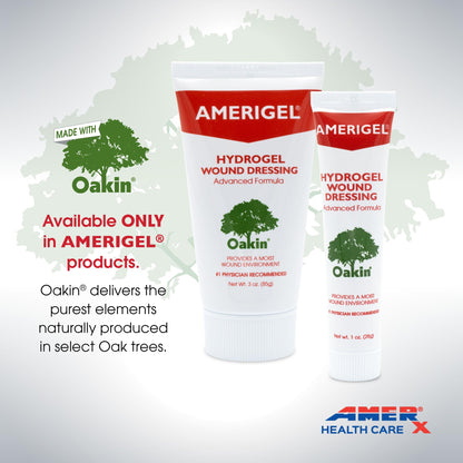 AMERIGEL Hydrogel Wound Dressing, Provides Moisture-Rich Healing Environment for Dry Wounds