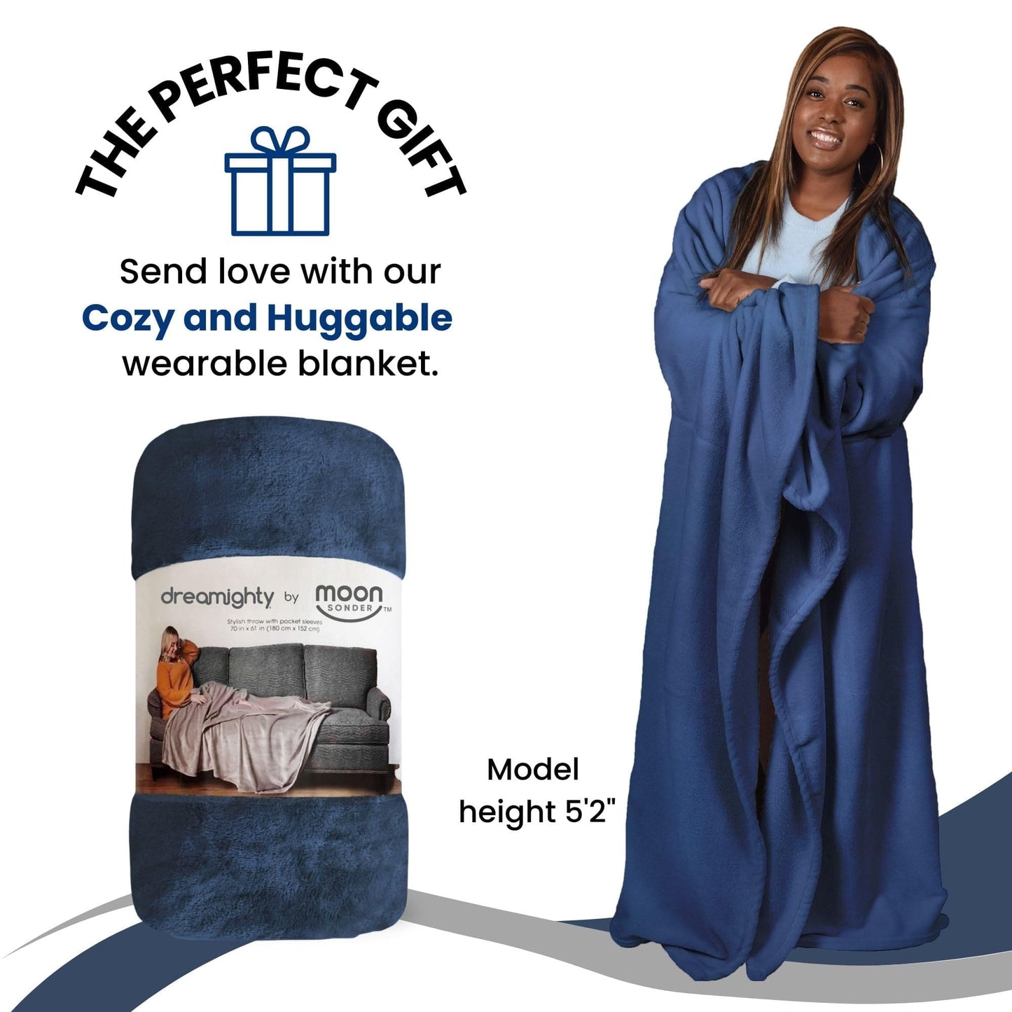 Wearable Blanket Women and Men - Cozy Wearable Blanket Adult