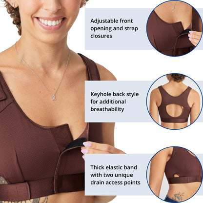 Post Surgery Recovery Bra for Post Mastectomy, Reconstruction