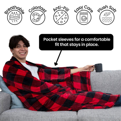 Wearable Blanket Women and Men - Cozy Wearable Blanket Adult