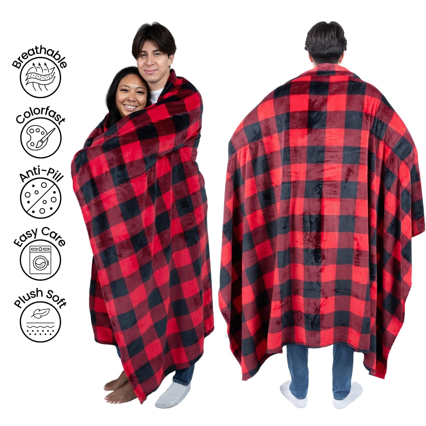 Wearable Blanket Women and Men - Cozy Wearable Blanket Adult