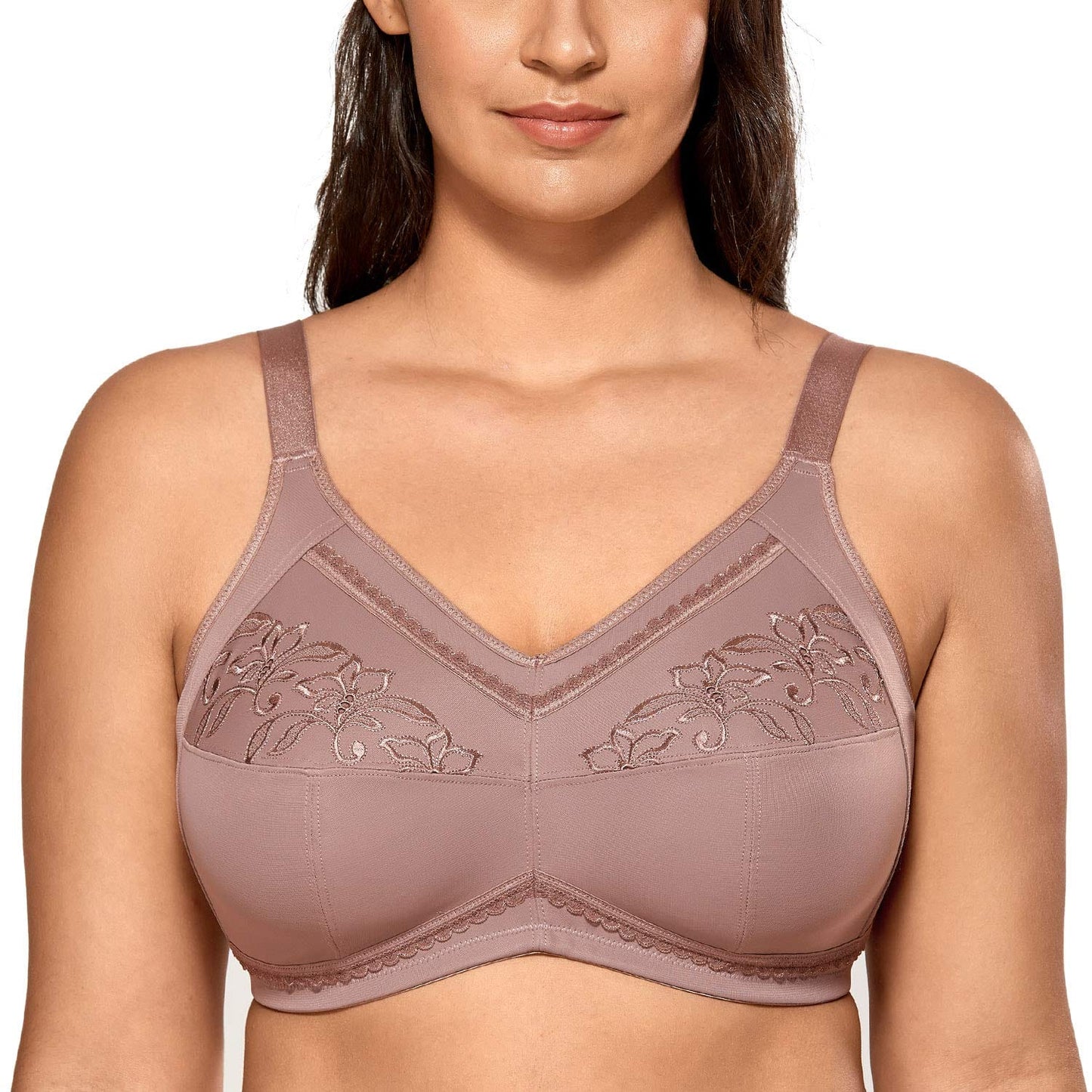 Women's Mastectomy Pockets Wireless Post-Surgery Plus Size cotton Sleep bralette Bra