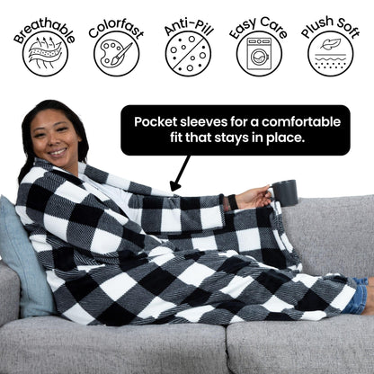 Wearable Blanket Women and Men - Cozy Wearable Blanket Adult