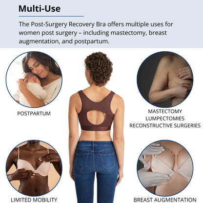 Post Surgery Recovery Bra for Post Mastectomy, Reconstruction