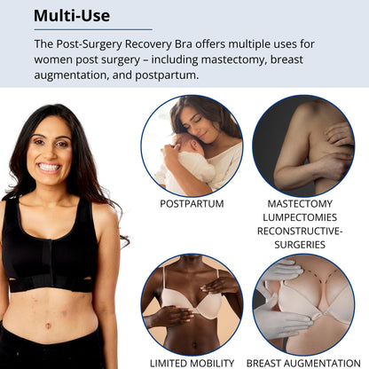 Post Surgery Recovery Bra for Post Mastectomy, Reconstruction