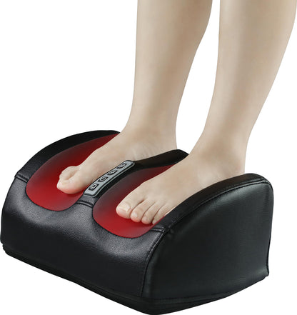 Shiatsu Foot Massager Machine with Heat, Foot and Calf Massager with Massage Roller, Deep Tissue Massager for Foot Massage and Calf