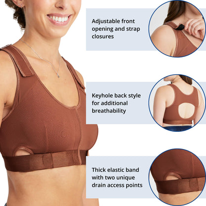 Post Surgery Recovery Bra for Post Mastectomy, Reconstruction