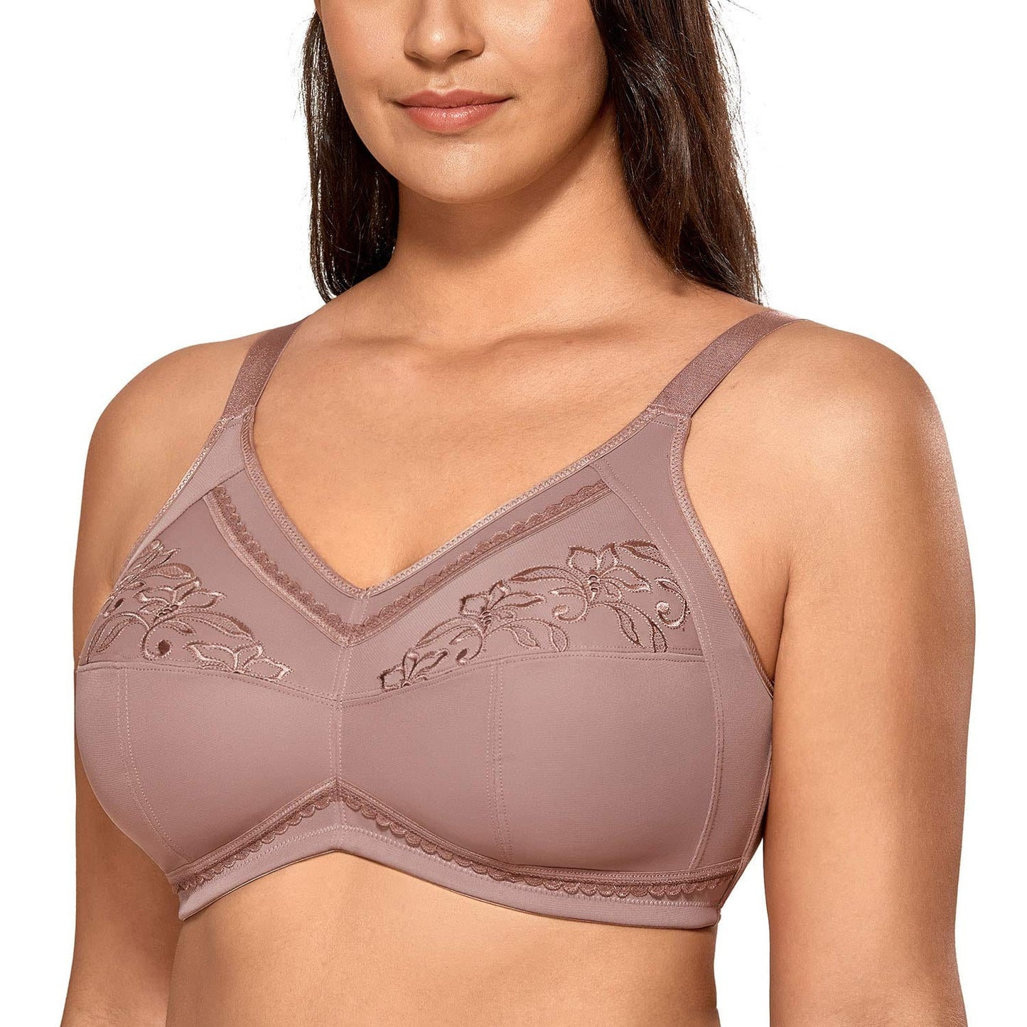 Women's Mastectomy Pockets Wireless Post-Surgery Plus Size cotton Sleep bralette Bra