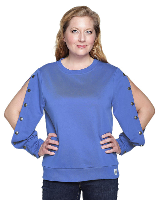 Long Sleeve Dialysis Shirts for Women with Easy Arm Port Access Makes Best Dialysis Patient Gift