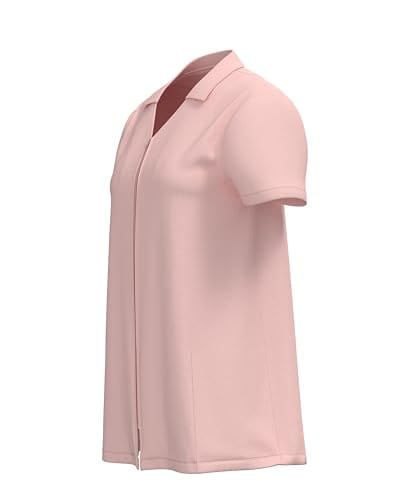 Post Mastectomy Recovery V-Neck Collar Shirt Zip Front Camisole with Drainage Pockets for Comfort & Convenience Women