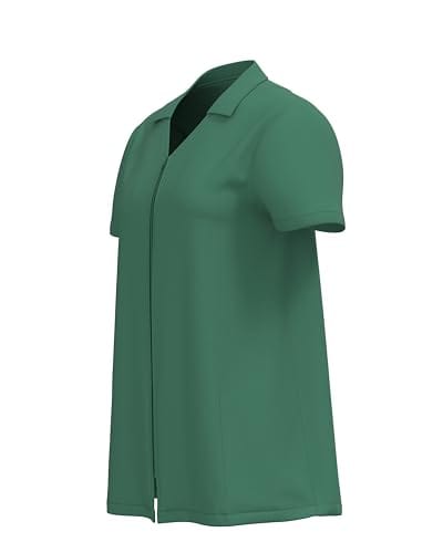 Post Mastectomy Recovery V-Neck Collar Shirt Zip Front Camisole with Drainage Pockets for Comfort & Convenience Women