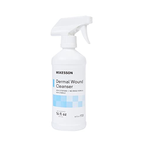 McKesson Dermal Wound Cleanser, Non-Sterile, Non-Cytotoxic, Rinse-Free Formula, 8 fl oz, 1 Count