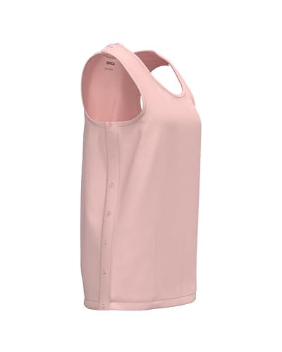 Mastectomy Recovery Tank Top with Four Drain Pockets & Snap-Access