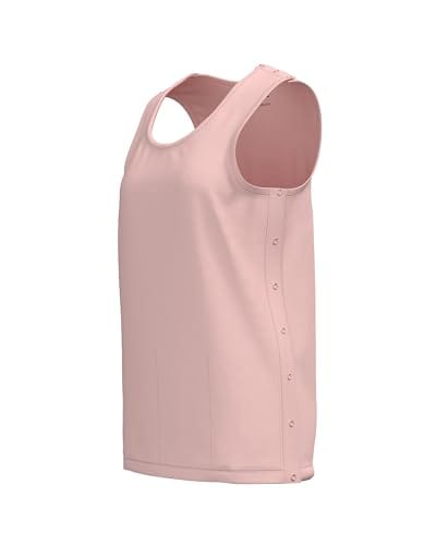 Mastectomy Recovery Tank Top with Four Drain Pockets & Snap-Access