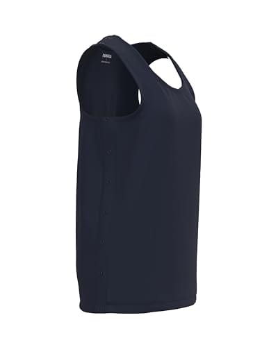 Mastectomy Recovery Tank Top with Four Drain Pockets & Snap-Access