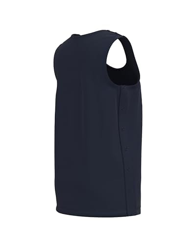 Mastectomy Recovery Tank Top with Four Drain Pockets & Snap-Access