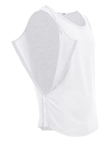 Post Shoulder Surgery Shirts for Men Tearaway Snap Tank Tops After Rotator Cuff Recovery Adaptive Clothing Chemo Port Clothes