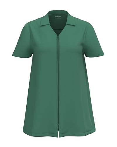 Post Mastectomy Recovery V-Neck Collar Shirt Zip Front Camisole with Drainage Pockets for Comfort & Convenience Women