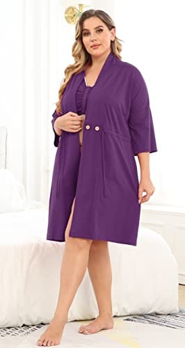 Post Surgery Mastectomy Bra Breast Cancer Recovery Robe with Internal Pockets for Post-Surgical Drains