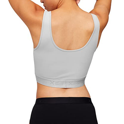 Compression Bra, Chest Binder Alternative, Wireless Full Coverage Medium Support Top, Athletic Sports Bra