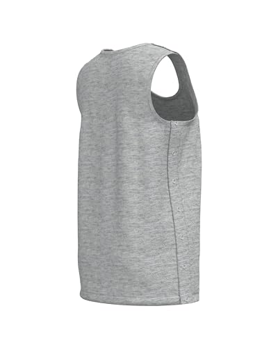 Mastectomy Recovery Tank Top with Four Drain Pockets & Snap-Access