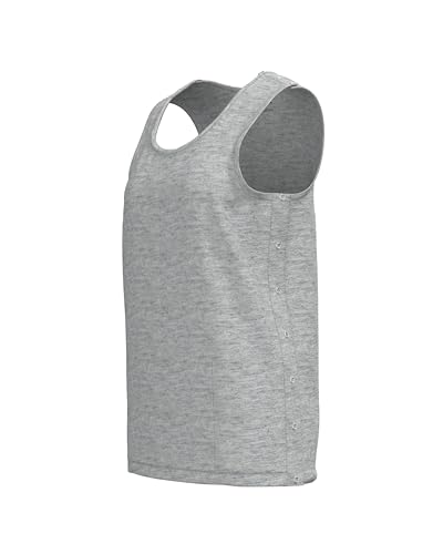 Mastectomy Recovery Tank Top with Four Drain Pockets & Snap-Access