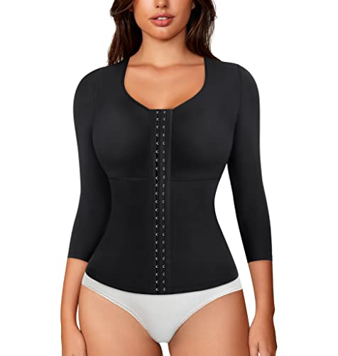 Waist Trainer Bodysuit With Arms Compression For Post Surgery