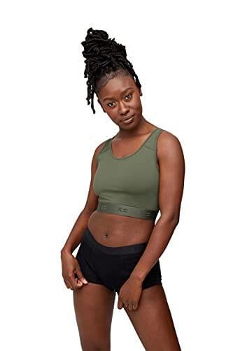 Compression Bra, Chest Binder Alternative, Wireless Full Coverage Medium Support Top, Athletic Sports Bra