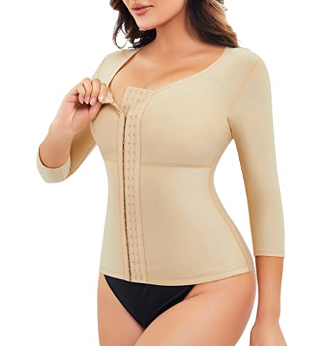 Waist Trainer Bodysuit With Arms Compression For Post Surgery