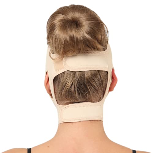 Post Surgical Chin Strap Bandage for Women - Face Slimmer, Jowl Tightening, Chin Lifting