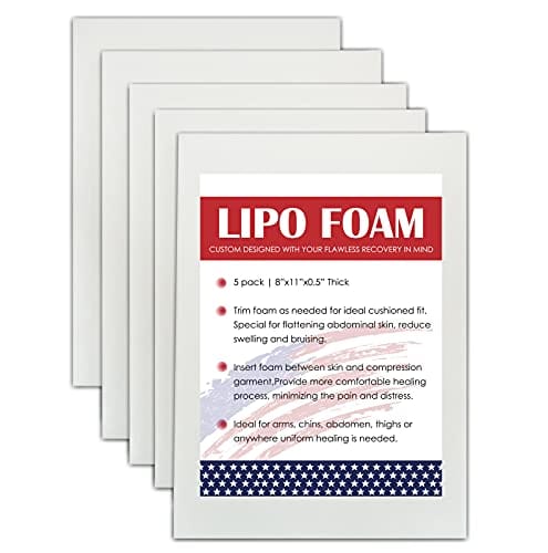 KUSMOO 5 Pack Lipo Foam Pads, Sheets 8" x 11"