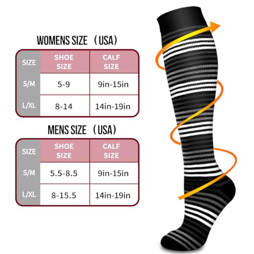 Copper Compression Socks Women & Men Circulation