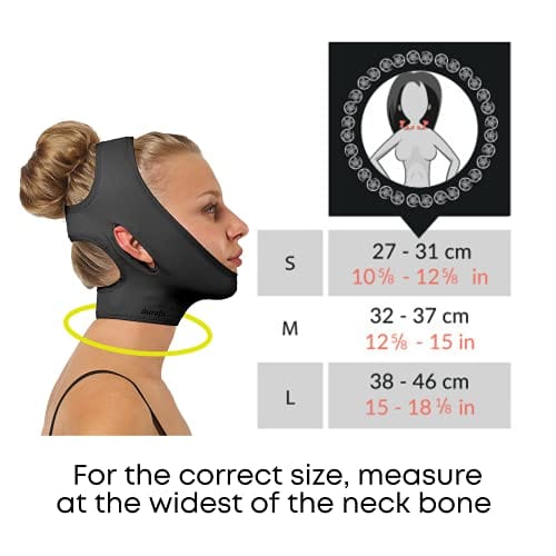 Post Surgical Chin Strap Bandage for Women - Face Slimmer, Jowl Tightening, Chin Lifting