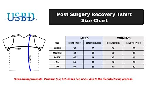 Post Surgery Recovery Tshirt Snap Open Tearaway Shirt