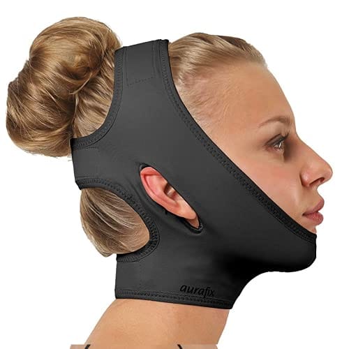 Post Surgical Chin Strap Bandage for Women - Face Slimmer, Jowl Tightening, Chin Lifting