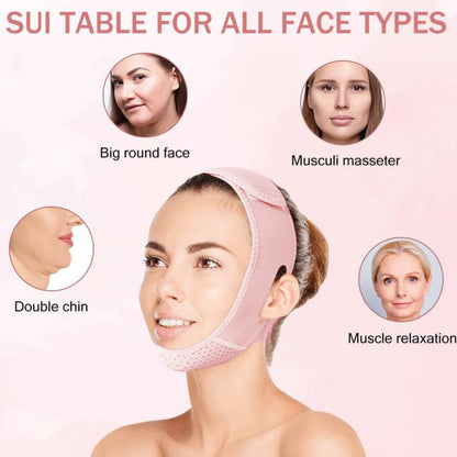 V Line Lifting Mask with Chin Strap for Double Chin for Women -Face Lift,  Innovative Lifting Technology