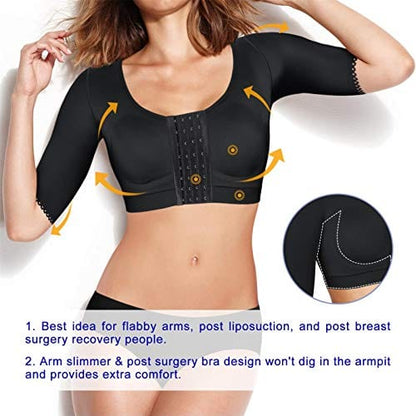 Shaper Tops for Women Arm Compression Post Surgery Front Closure Bra Tank Top Shapewear