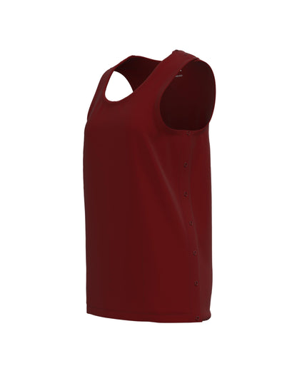 Mastectomy Recovery Tank Top with Four Drain Pockets & Snap-Access