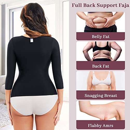 Waist Trainer Bodysuit With Arms Compression For Post Surgery