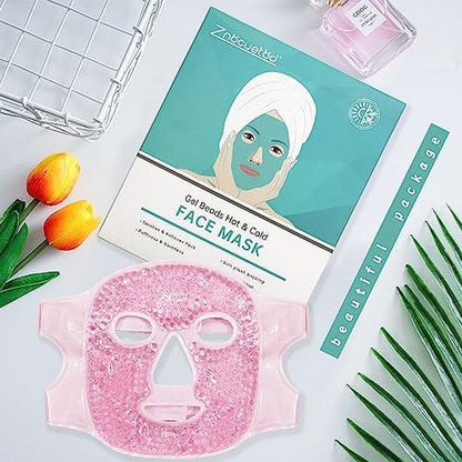 Cold Face Eye Mask Ice Pack Reduce with Gel Beads Hot Heat Cold Compress Pack