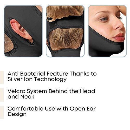 Post Surgical Chin Strap Bandage for Women - Face Slimmer, Jowl Tightening, Chin Lifting