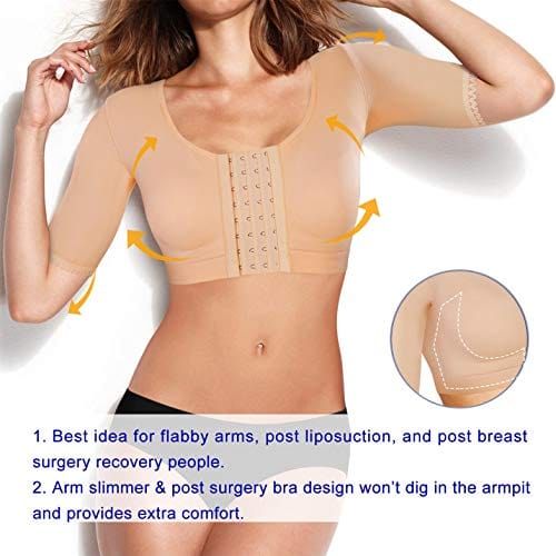 Shaper Tops for Women Arm Compression Post Surgery Front Closure Bra Tank Top Shapewear