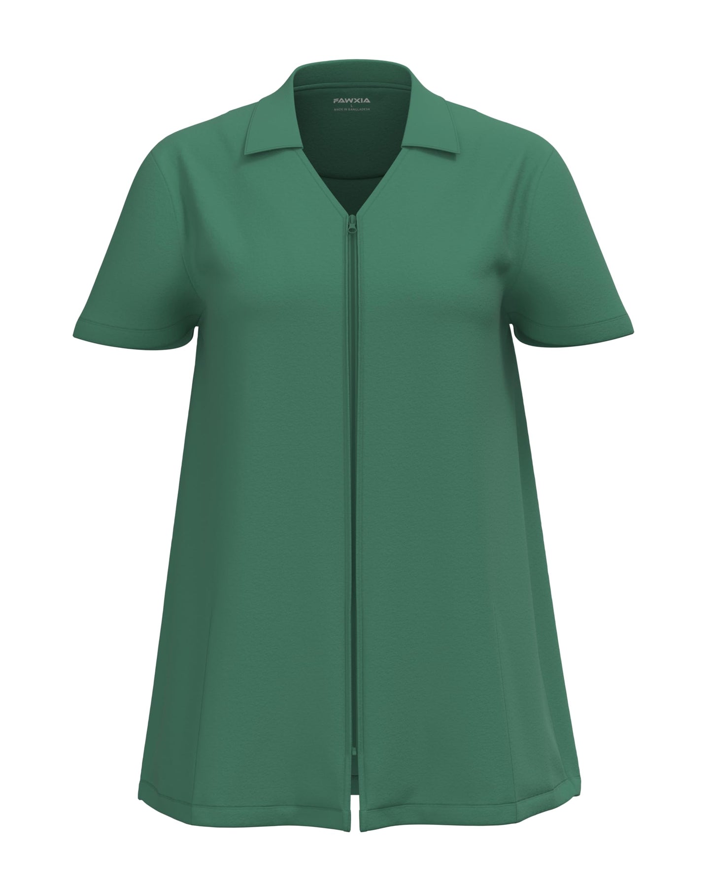 Post Mastectomy Recovery V-Neck Collar Shirt Zip Front Camisole with Drainage Pockets for Comfort & Convenience Women