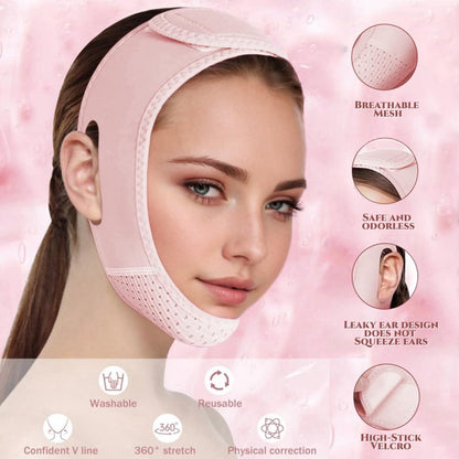 V Line Lifting Mask with Chin Strap for Double Chin for Women -Face Lift,  Innovative Lifting Technology